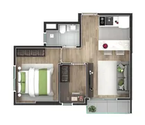 Apartamento com 1 Quarto à venda, 34m² no Centro, Curitiba - Foto 48