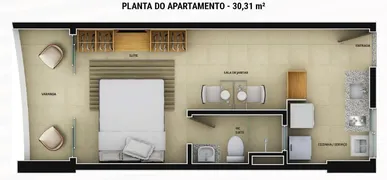 Apartamento com 1 Quarto à venda, 30m² no Edson Queiroz, Fortaleza - Foto 30