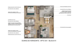 Apartamento com 2 Quartos à venda, 39m² no Maioba, Paço do Lumiar - Foto 4