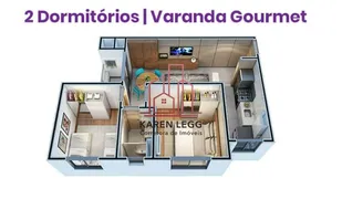 Apartamento com 2 Quartos para alugar, 48m² no Lindóia, Curitiba - Foto 31