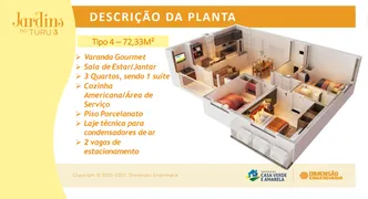 Apartamento com 2 Quartos à venda, 54m² no Turu, São Luís - Foto 9