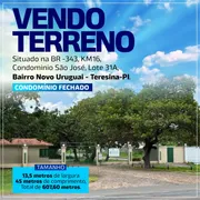 Terreno / Lote / Condomínio à venda, 607m² no Novo Uruguai, Teresina - Foto 3