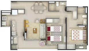 Apartamento com 3 Quartos à venda, 81m² no Loteamento Residencial e Comercial Bosque Flamboyant, Taubaté - Foto 8