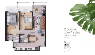 Apartamento com 2 Quartos à venda, 71m² no Cacupé, Florianópolis - Foto 2