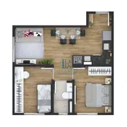 Apartamento com 2 Quartos à venda, 40m² no Jardim Briquet, Itapevi - Foto 6