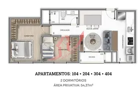 Apartamento com 2 Quartos à venda, 54m² no Jardim Amélia, Pinhais - Foto 6
