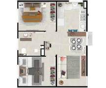 Apartamento com 2 Quartos à venda, 45m² no Jardim São José - Leste, São José dos Campos - Foto 3