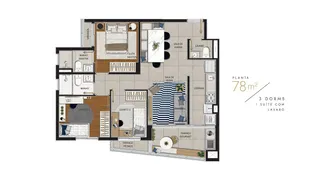 Apartamento com 3 Quartos à venda, 78m² no Bela Vista, Osasco - Foto 38