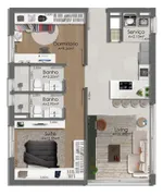 Apartamento com 2 Quartos à venda, 66m² no Cavalhada, Porto Alegre - Foto 4