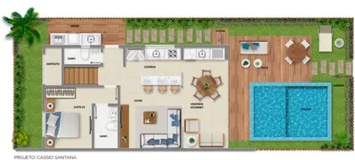 Casa de Condomínio com 4 Quartos à venda, 200m² no Itacimirim Monte Gordo, Camaçari - Foto 26