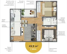 Apartamento com 2 Quartos à venda, 50m² no Vila Mollon IV, Santa Bárbara D'Oeste - Foto 1