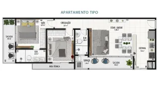 Apartamento com 2 Quartos à venda, 74m² no Caioba, Matinhos - Foto 10
