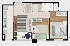 Apartamento com 2 Quartos à venda, 45m² no Jardim Elizabete, Taboão da Serra - Foto 2