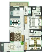 Apartamento com 2 Quartos à venda, 65m² no Tibery, Uberlândia - Foto 6