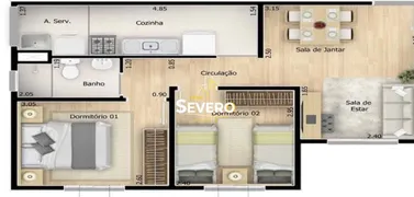 Apartamento com 2 Quartos à venda, 45m² no Neves Neves, São Gonçalo - Foto 16
