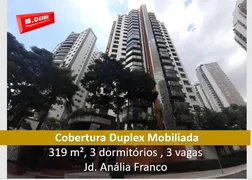 Cobertura com 3 Quartos para alugar, 319m² no Jardim Anália Franco, São Paulo - Foto 1