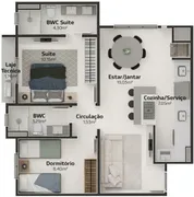 Apartamento com 2 Quartos à venda, 66m² no Velha, Blumenau - Foto 9