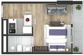 Apartamento com 1 Quarto à venda, 34m² no Centro, Curitiba - Foto 49