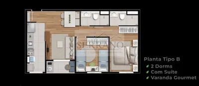 Apartamento com 2 Quartos à venda, 52m² no Vila Moletta, Valinhos - Foto 2