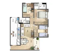 Apartamento com 3 Quartos à venda, 74m² no City Bussocaba, Osasco - Foto 21