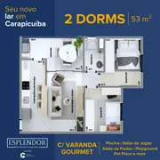Apartamento com 2 Quartos à venda, 53m² no Vila Três Irmãos, Carapicuíba - Foto 3