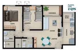 Apartamento com 2 Quartos à venda, 66m² no Capibaribe, São Lourenço da Mata - Foto 14
