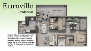 Apartamento com 2 Quartos à venda, 67m² no Brasil, Uberlândia - Foto 6