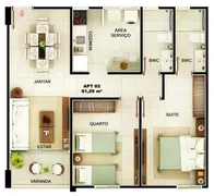 Apartamento com 2 Quartos à venda, 63m² no Universitário, Campina Grande - Foto 10
