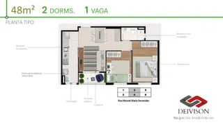 Apartamento com 2 Quartos à venda, 47m² no Jardim Elizabete, Taboão da Serra - Foto 10