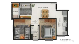 Apartamento com 2 Quartos à venda, 48m² no Jardim Guanabara, Rio Claro - Foto 16