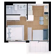 Apartamento com 1 Quarto à venda, 41m² no Portão, Curitiba - Foto 33