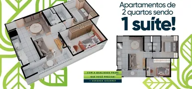 Apartamento com 2 Quartos à venda, 49m² no Vinhais, São Luís - Foto 4