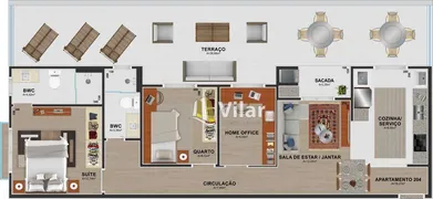 Apartamento com 3 Quartos à venda, 76m² no Centro, Pinhais - Foto 15