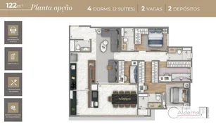 Apartamento com 4 Quartos à venda, 122m² no Vila Carrão, São Paulo - Foto 14
