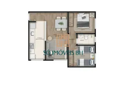 Apartamento com 2 Quartos à venda, 53m² no Monte Verde, Betim - Foto 11