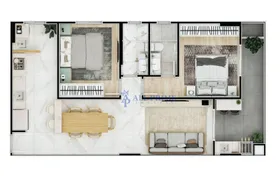Apartamento com 2 Quartos à venda, 71m² no Boqueirão, Praia Grande - Foto 2