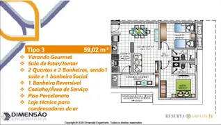 Apartamento com 2 Quartos à venda, 54m² no Turu, São Luís - Foto 13