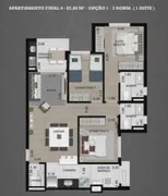 Apartamento com 3 Quartos para alugar, 88m² no São Benedito, Poços de Caldas - Foto 21