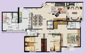 Apartamento com 3 Quartos à venda, 125m² no Cooperativa, Embu das Artes - Foto 7