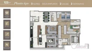 Apartamento com 4 Quartos à venda, 122m² no Vila Carrão, São Paulo - Foto 15