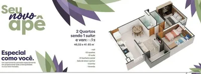Apartamento com 2 Quartos à venda, 47m² no Centro, Eusébio - Foto 13