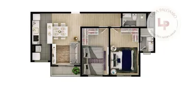 Apartamento com 2 Quartos à venda, 59m² no BAIRRO PINHEIRINHO, Vinhedo - Foto 7