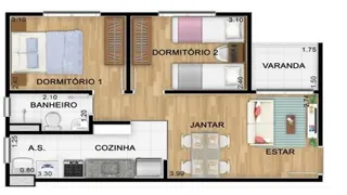 Apartamento com 2 Quartos à venda, 45m² no Jardim Petropolis, Cotia - Foto 8