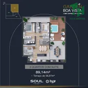 Apartamento com 3 Quartos à venda, 89m² no Boa Vista, Curitiba - Foto 7