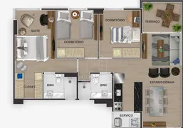 Apartamento com 3 Quartos à venda, 80m² no Capim Macio, Natal - Foto 13