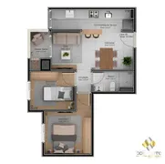 Apartamento com 2 Quartos à venda, 52m² no Maria Goretti, Bento Gonçalves - Foto 3