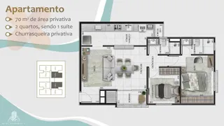 Apartamento com 2 Quartos à venda, 71m² no Centro, Pinhais - Foto 12