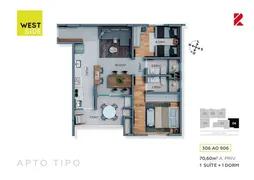 Apartamento com 2 Quartos à venda, 67m² no São Francisco, Curitiba - Foto 22