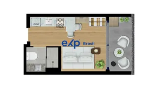 Apartamento com 1 Quarto à venda, 19m² no Centro, Curitiba - Foto 15