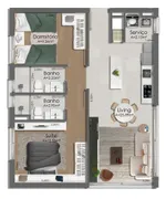 Apartamento com 2 Quartos à venda, 66m² no Cavalhada, Porto Alegre - Foto 3